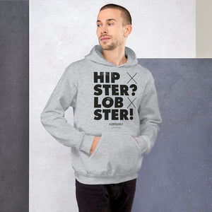 Hipster? Lobster! Hoodie - Unisex - White - SorryIamRich